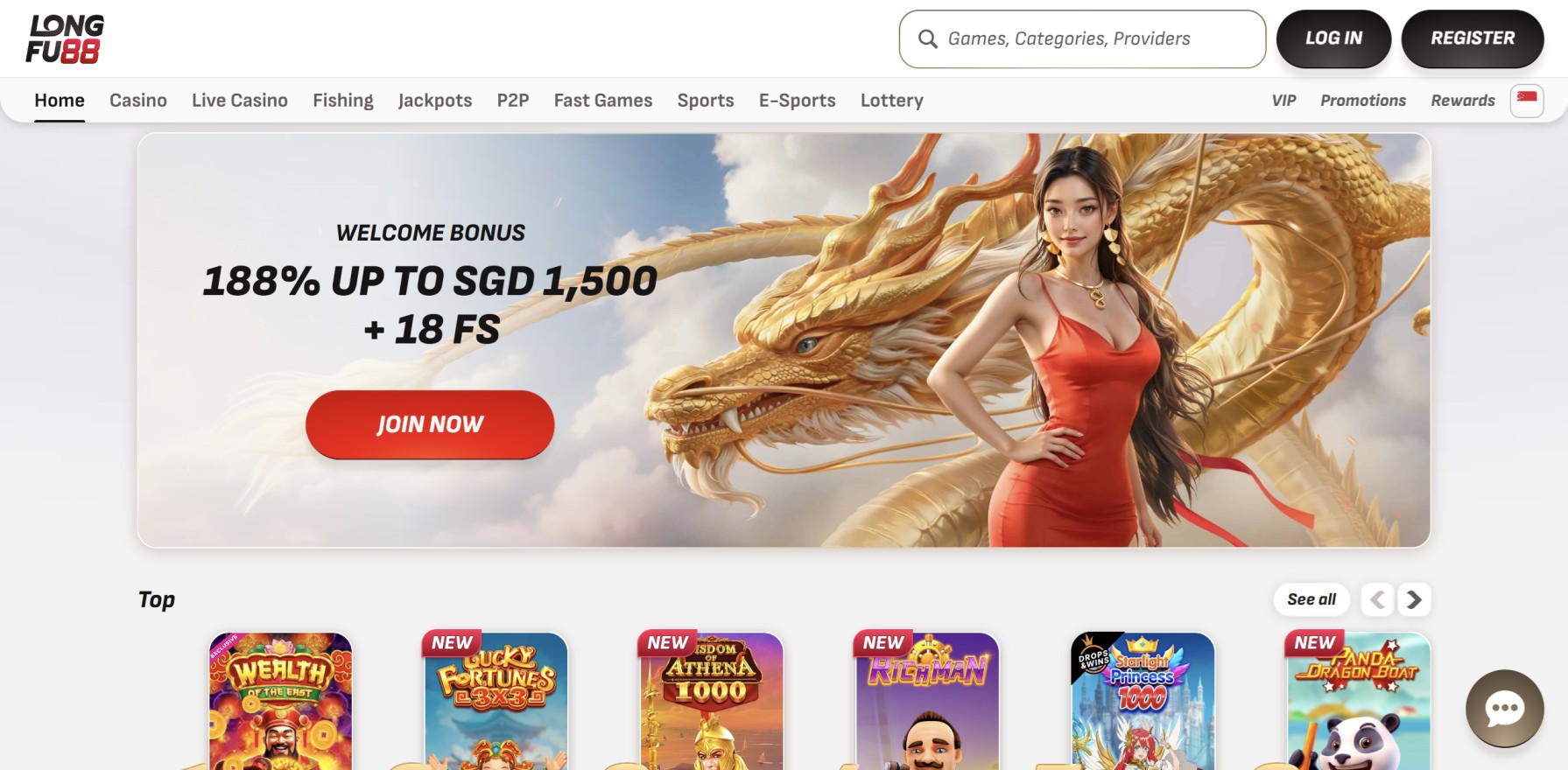 LONGFU88 Online Casino Singapore Official Website